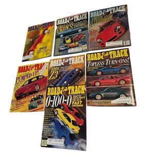 Road & Track Print Magazine (7) VTG 1993 1994 1995 1996 Ferrari Acura NSX
